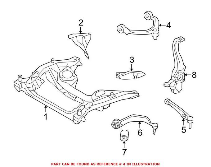 BMW Suspension Control Arm - Front Upper 31126857516